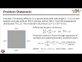 Tutorial1 - 2D diffusion square domain in openFoam