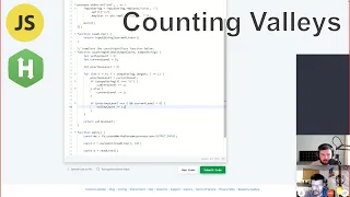 Easy Counting Valleys Hackerrank javascript implementation