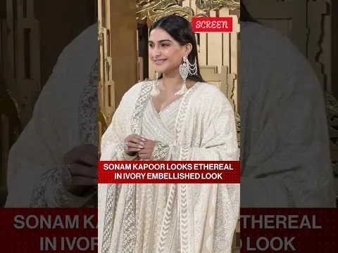 Sonam Kapoor Turns Heads In Ivory Traditional Look | Screen | #shorts