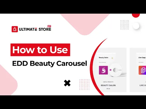 How to Use EDD Beauty Carousel by Ultimate Store Kit in Elementor | Best Free ecommerce Addons