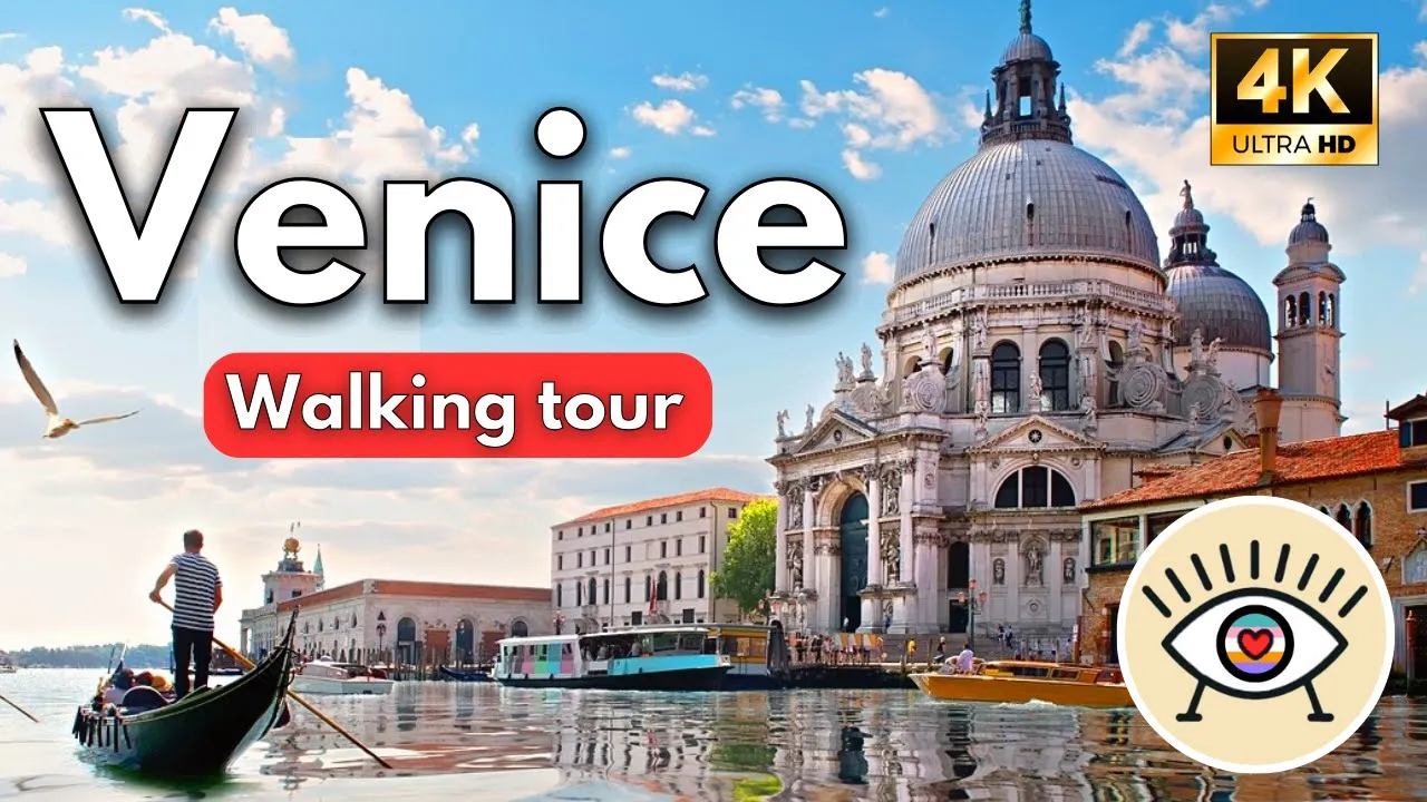 Venecia, Italia 4K-UHD  "Walking Tour" - ¡Con Subtítulos! - Recorrido a pie con historia - ASMR