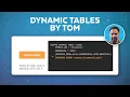 Dynamic Tables Implementing SCD Type2