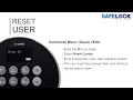 702 Display Training 15 Reset a user code
