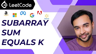 Subarray Sum Equals K LeetCode 560 Interview Essential Prefix Sum