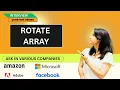 Rotate Array - Asked in Amazon Microsoft Google Interview Series by Placement Gyan