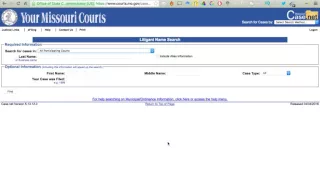 How To Search Missouri Court Records