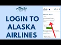 Alaska Airline Login - How to Sign in to AlaskaAir com Account 2026