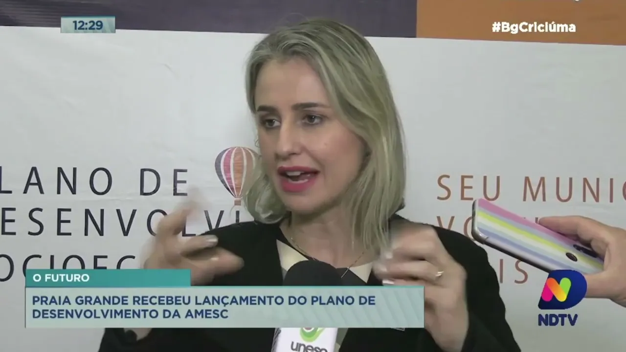 Praia Grande recebe lançamento do Plano de Desenvolvimento da Amesc
