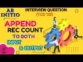 TCS 2026 Append record count to both Output Input - Abinitio Interview Qs