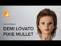 Demi Lovato Pixie Mullet Razor Haircut