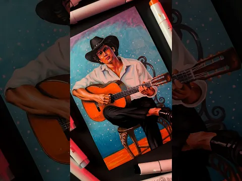 Zubeen Garg Realistic Drawing 🎸❤️ | Assamese Legend #shorts #zubeengarg #drawing #alcoholmarkers