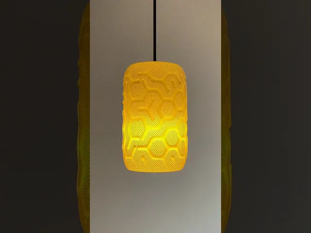 Hexstream Lampshade - Adaptive E27 Pendant Lamp & Table Lamp by Lunfardo video thumbnail