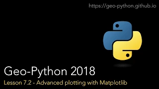 Geo-Python Lesson 7 2 - Advanced plotting with Matplotlib