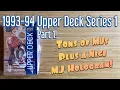 1993-94 Upper Deck Basketball Series 1 Retail Box Break - PART 1 Tons of Jordans MJ Hologram
