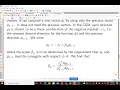 Linear conjugate gradient method
