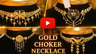 Latest gold choker necklace designs & haram designs videos | gold trendy design collections 