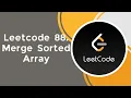 Merge Sorted Array c Leetcode 88 Array Two Pointers