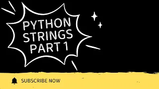 Python Class 7 Python Strings Part 1