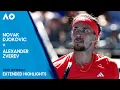 Novak Djokovic v Alexander Zverev Extended Highlights | Australian Open 2025 Semifinal