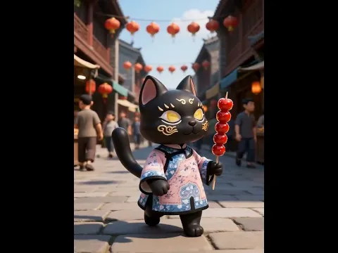 Little Coal Ball Cat🐈‍⬛🐈‍⬛🐈‍⬛#cat #shanxi