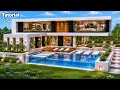 Minecraft How to Build a Modern House Tutorial Easy to Follow - Interior in Description