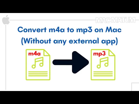 Download MP3 How to Convert m4a to mp3 on Mac (Quick \u0026 Easy)