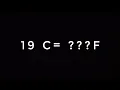 19 DEGREE CELSIUS TO FAHRENHEIT