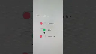 CSS Switch CSS Toggle Buttons Web Design Tutorial