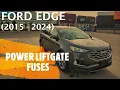 Ford Edge - POWER LIFTGATE FUSE LOCATION 2015