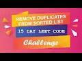 Remove Duplicates from Sorted List - Javascript Leetcode Problem