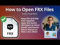 How to Open FRX Files Visual Basic