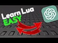 How to learn BETTER Lua in 2023 EASILY Roblox