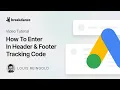 How To Enter In Header Footer Tracking Code in Breakdance