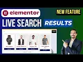 Elementor Live Search Results in Search Widget Elementor Tutorial