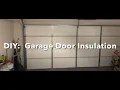 Garage door insulation project on a budget Total cost was around 200 and it was pretty easy