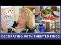 Decorating my hutch for summer with thrifted finds Thrift with me thrift haul