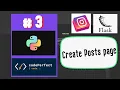 Creating a POSTS Page like Instagram using Flask Bootstrap Python