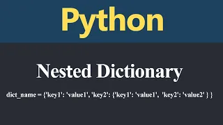Nested Dictionary in Python Hindi
