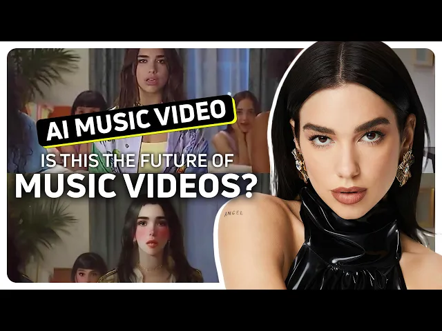 Download MP3 Dua Lipa - New Rules (AI Music Video vs. Real Music Video)