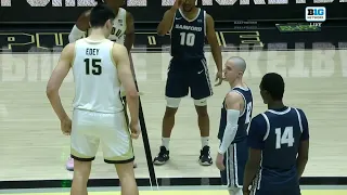 The Height Difference 7 4 Zach Edey tips off against 5 8 Dallas Graziani ESPN College Basketball