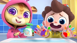 نيو نيو هل غسلت يديك؟ | جوني جوني يس بابا | اغاني اطفال | بيبي باص | BabyBus Arabic