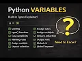 Learning Python Variables Casting Scope Naming Rules Beginner POV 02