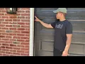 New Black Garage Door Amarr 3000 w Chamberlin RJ070 Opener