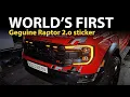 How I Applied the Original Raptor V6 Sticker You ve Never Seen This