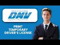 NEW How to Print a Temporary Driver s License Online 2025 Step-by-Step DMV Guide