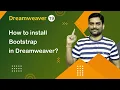 How to install Bootstrap in Dreamweaver - Dreamweaver Tutorial 19