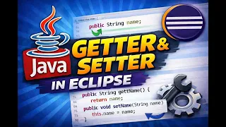 Java Getter and Setter in eclipse