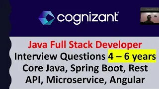 Cognizant for Java Full Stack Developer Interview Questions 4 - 6 year Experience Selected