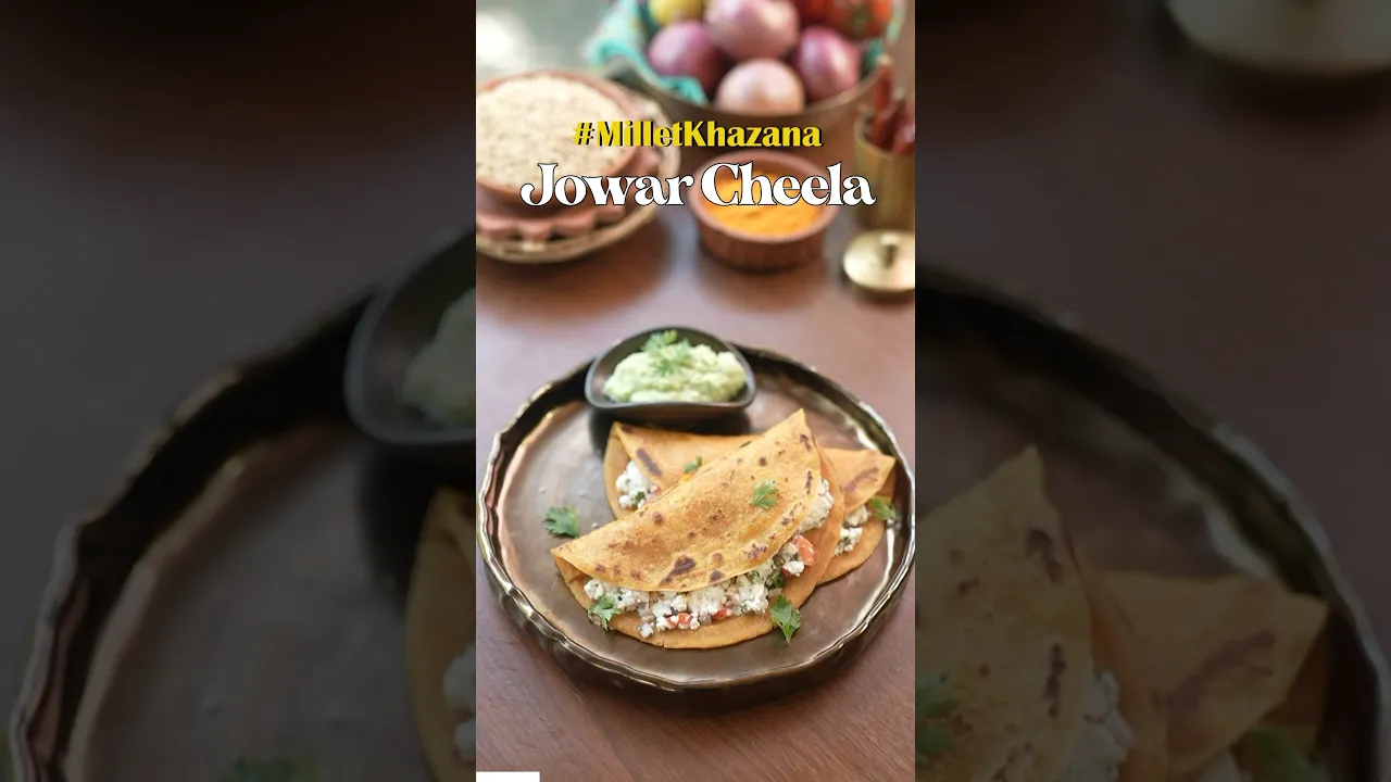 Jowar cheela for a easy and healthy start  #jowarrecipes #milletrecipes #milletkhazana