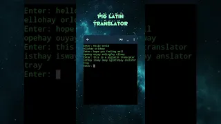 Pig Latin translator in Python